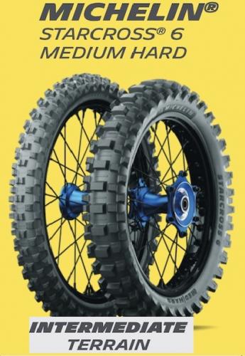 80/100-21+110/90-19 starcross 5 medium michelin. 